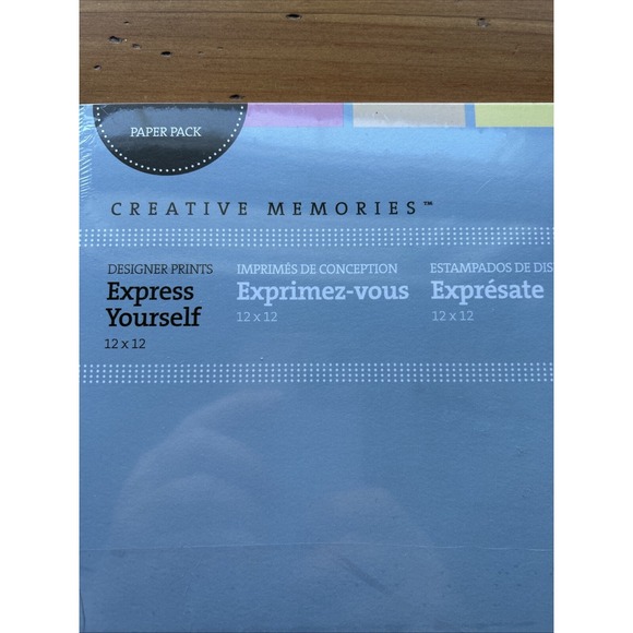 Creative memories, designer prints, express yourself, paper pack 12 x 12 - Picture 2 of 4